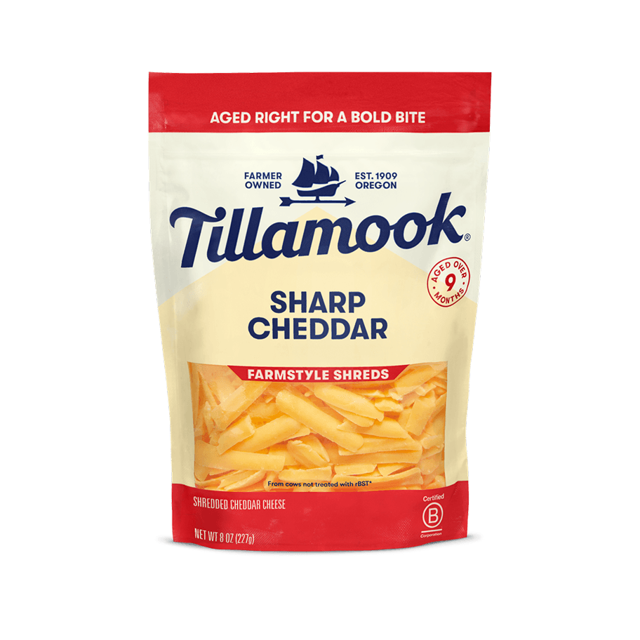 Sharp cheddar shreds