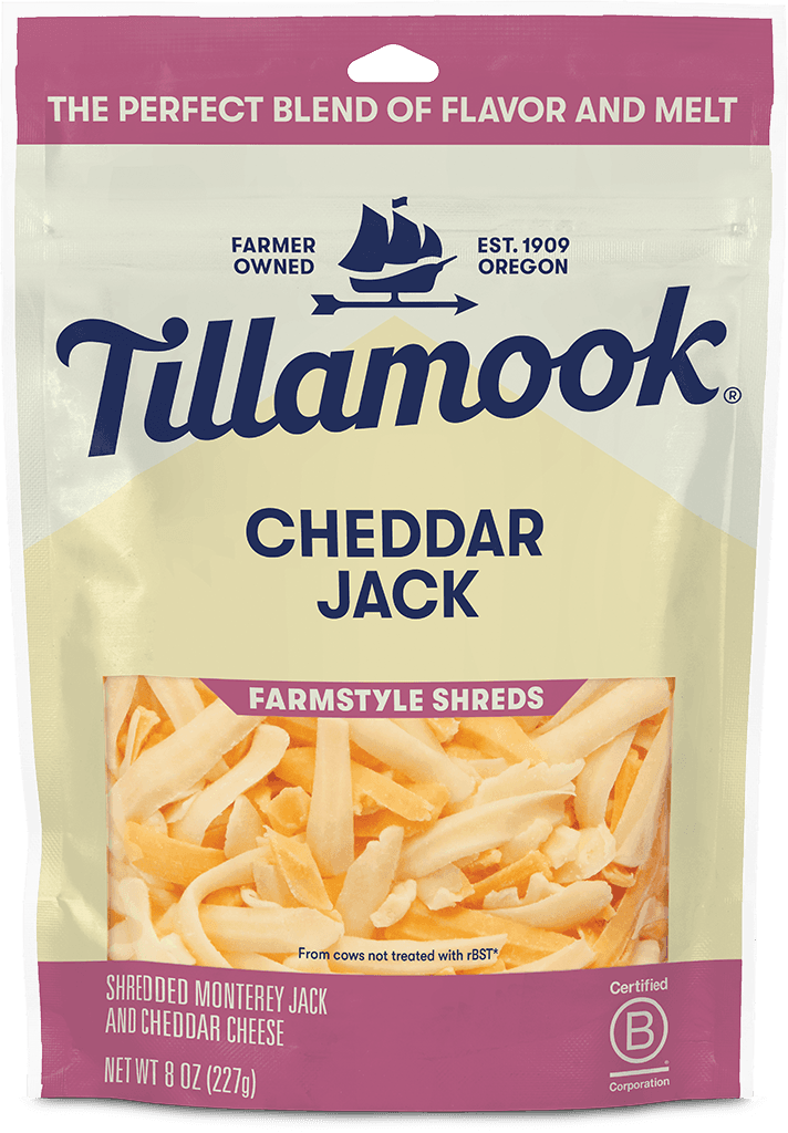 Shredded Cheddar Jack Cheese Thick Cut