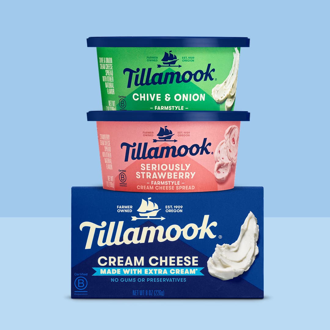 Tillamook Cream cheese stack