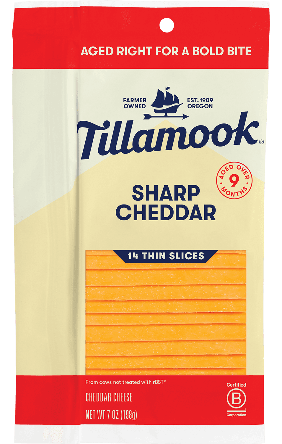 Sharp Cheddar Cheese Thin Slices