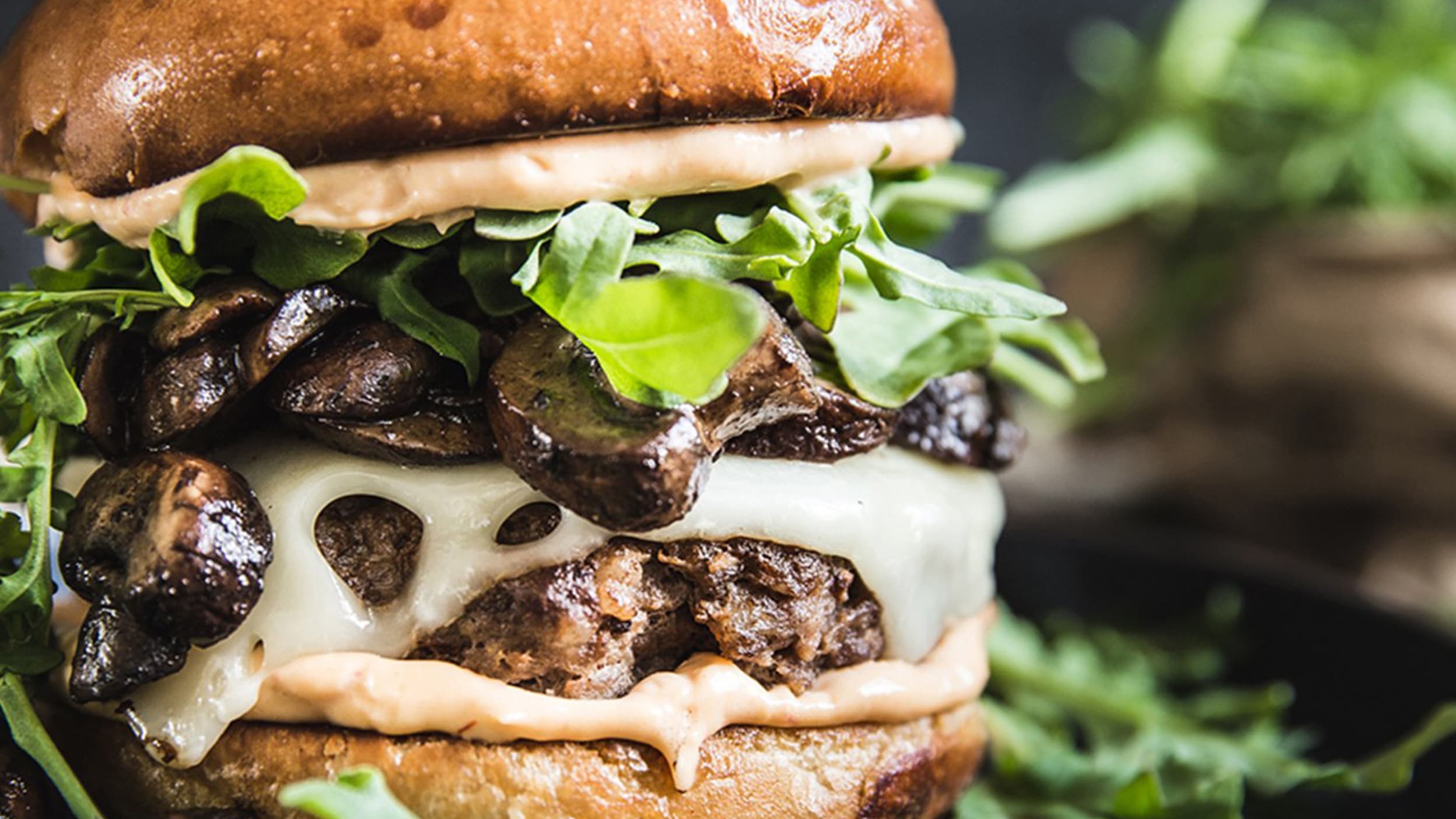 Chipotle burger made with Tillamook Swiss Cheese