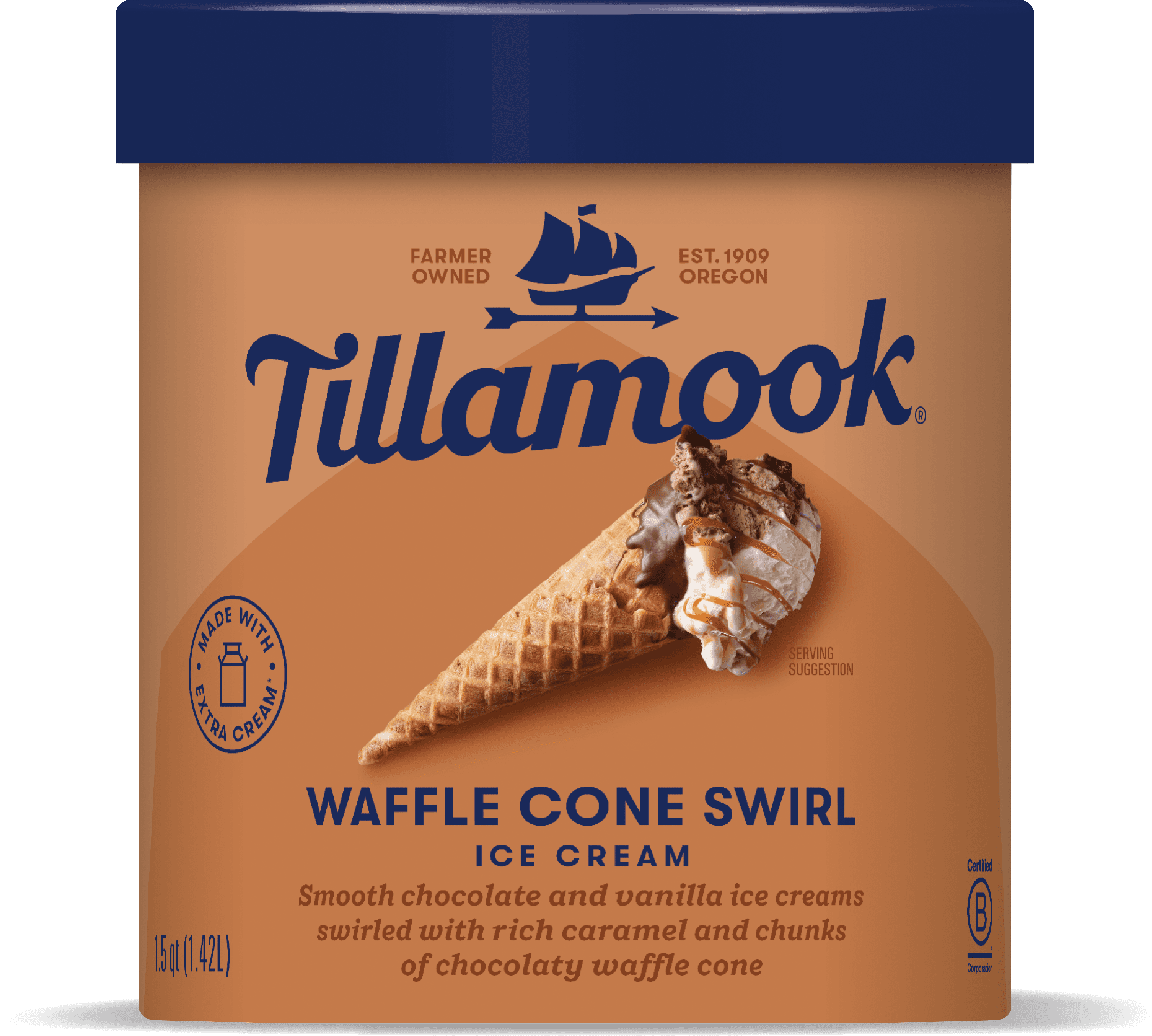 Waffle Cone Swirl Ice Cream