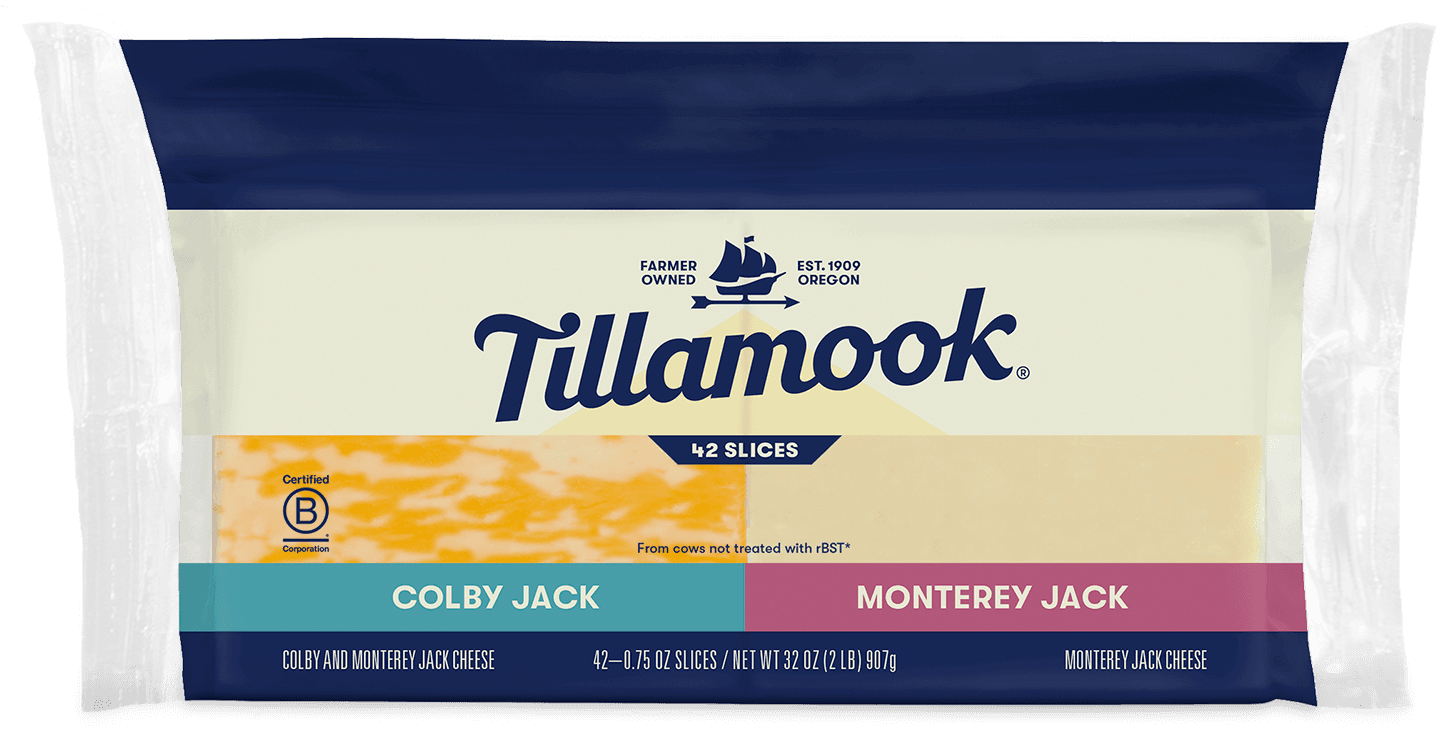 Colby Jack and Monterey Jack Cheese Sliced