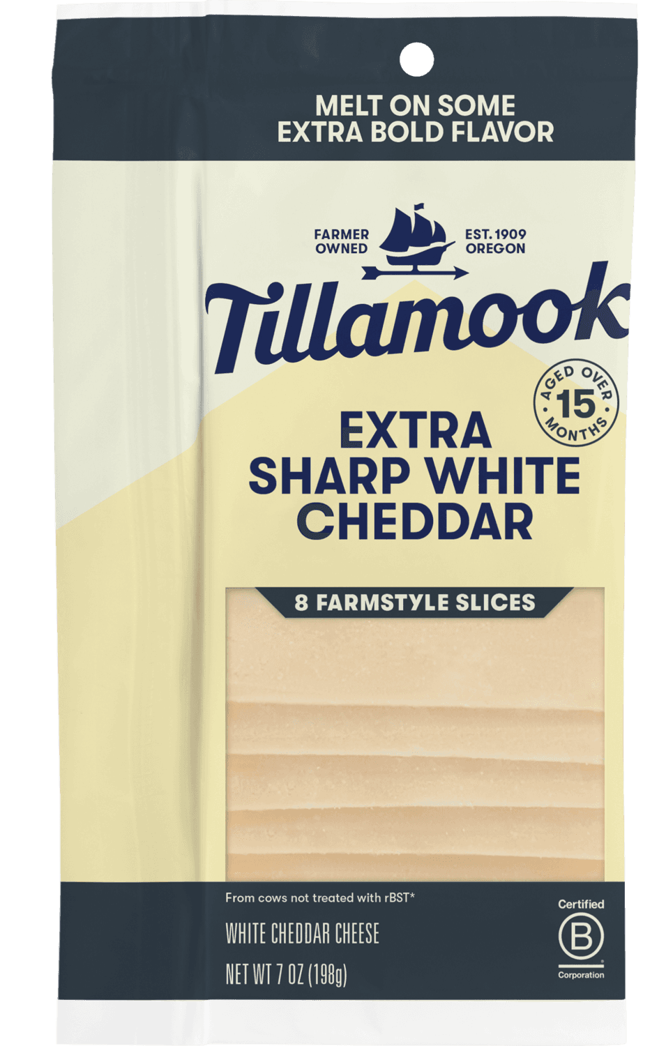 Extra Sharp White Cheddar Cheese Slices