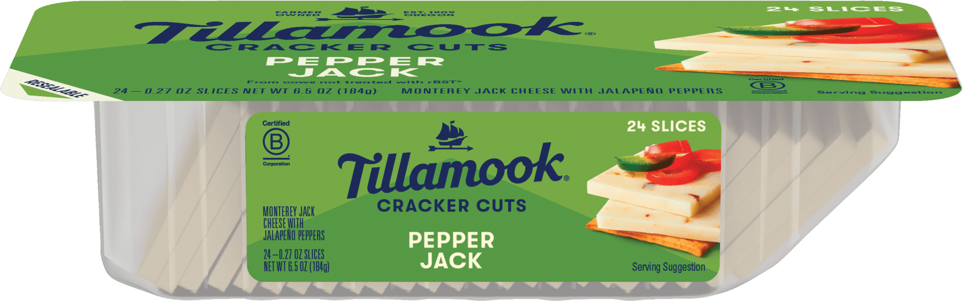 Pepper Jack Cheese Cracker Cuts
