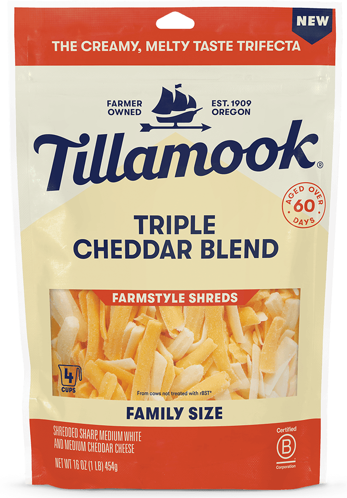 Triple Cheddar Farmstyle Shredded Cheese